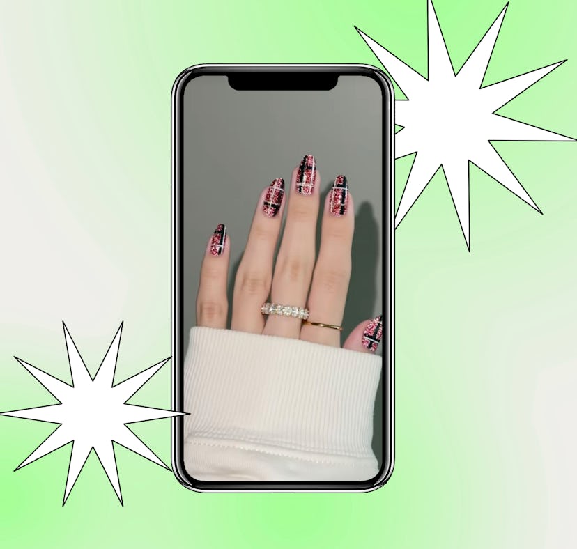 How to get Ralph Lauren Christmas aesthetic nails.