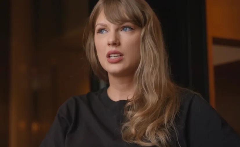 Taylor Swift in The End of an Era docuseries. Screenshot via Disney+