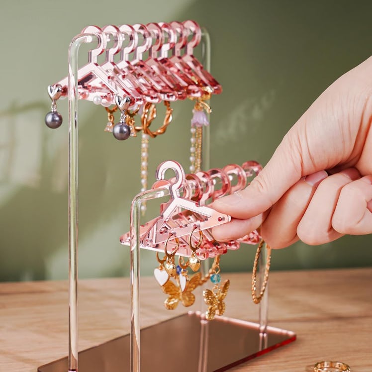 NiHome Acrylic Earring Holder With Hangers