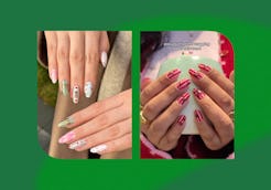 Wrapping paper nails are TikTok's most wearable holiday mani trend.