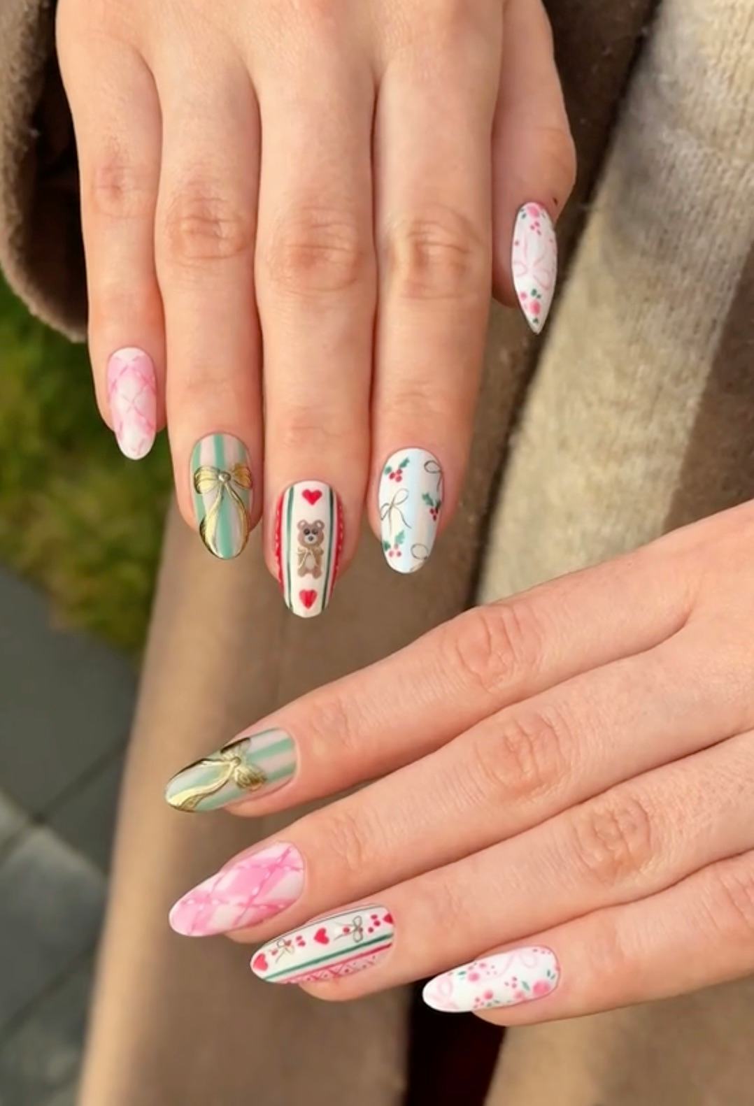 wrapping paper nails