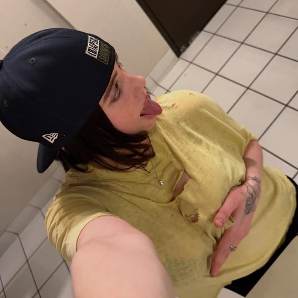 Billie Eilish's sheer ripped T-shirt is peak "naked dressing."