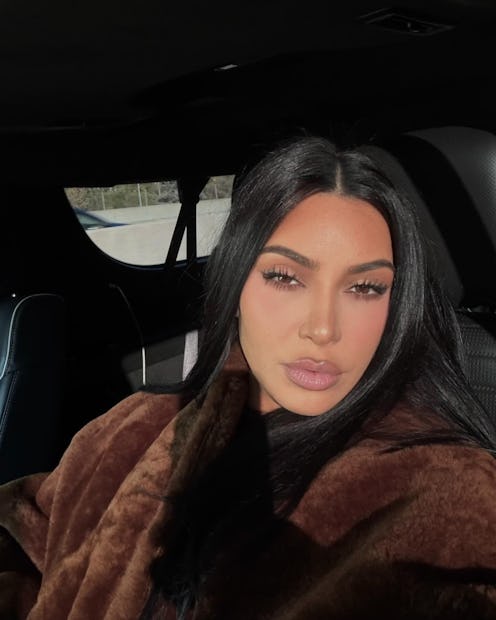 Kim Kardashian in a selfie
