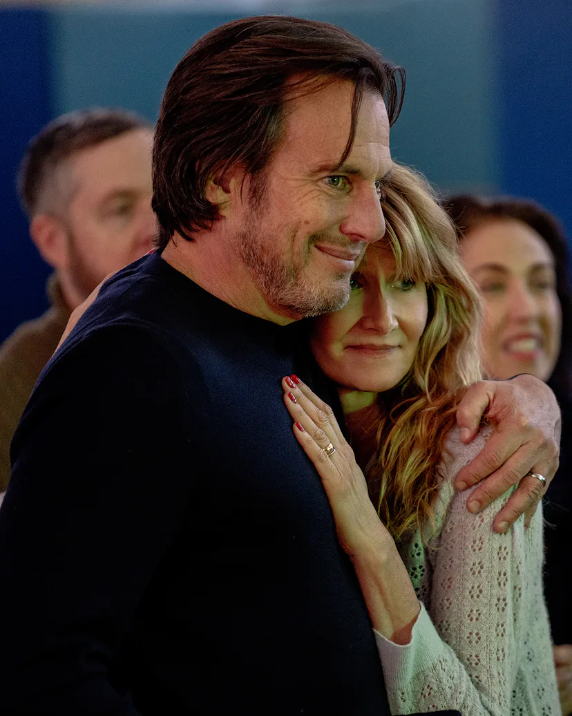 Will Arnett and Laura Dern in Is This Thing On? Photo via Searchlight Pictures