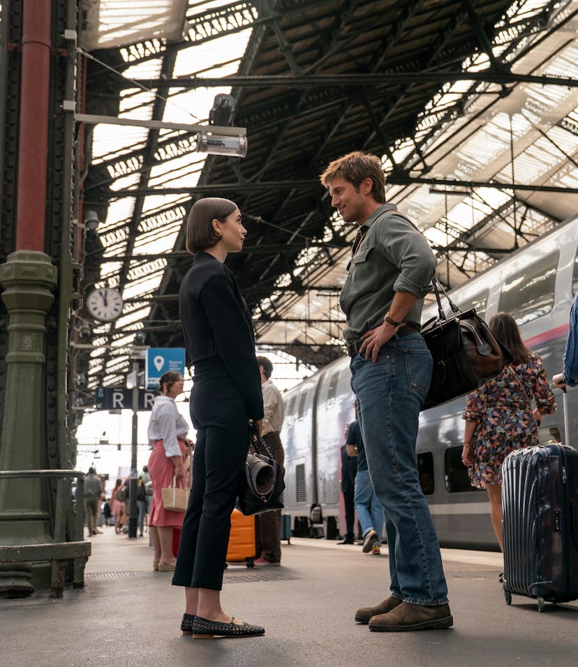 Lily Collins gets real about Gabriel's potential exit from 'Emily In Paris' after Season 5.