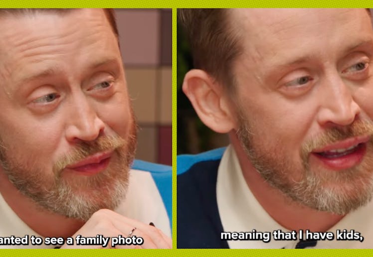 Maculay Culkin talks about his sons watching 'Home Alone.'