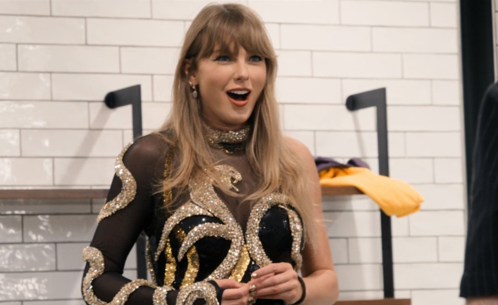 Taylor Swift gave the backstory of her gold 'Reputation' bodysuit.