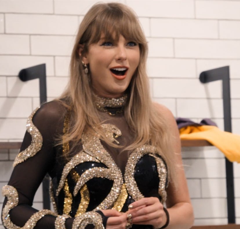 Taylor Swift gave the backstory of her gold 'Reputation' bodysuit.