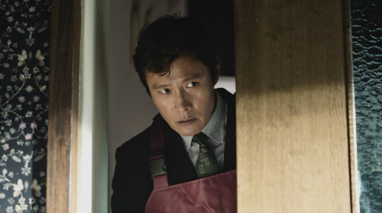 Lee Byung-hun as Man-su in No Other Choice