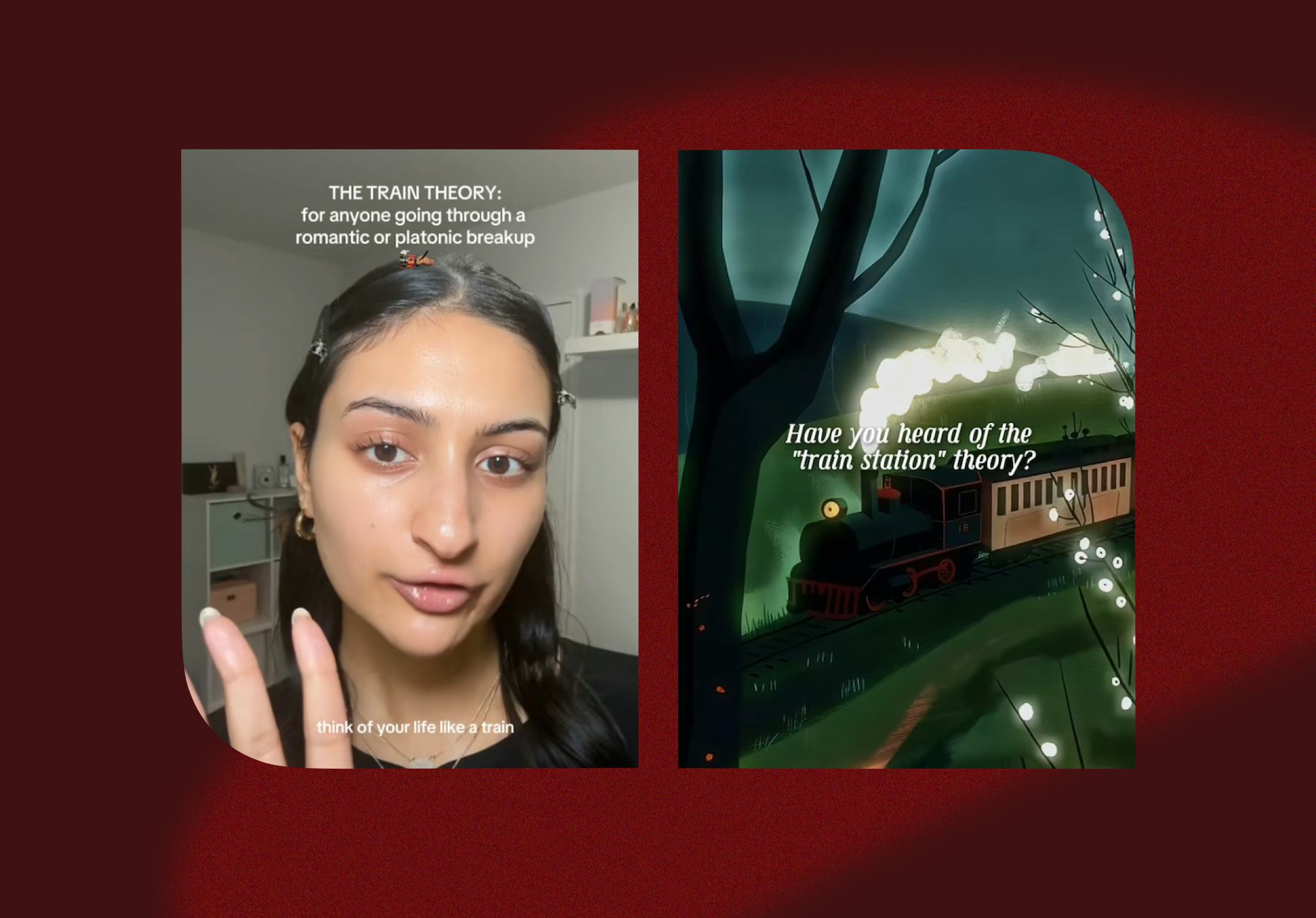 The viral "train station theory" can help you navigate a breakup.