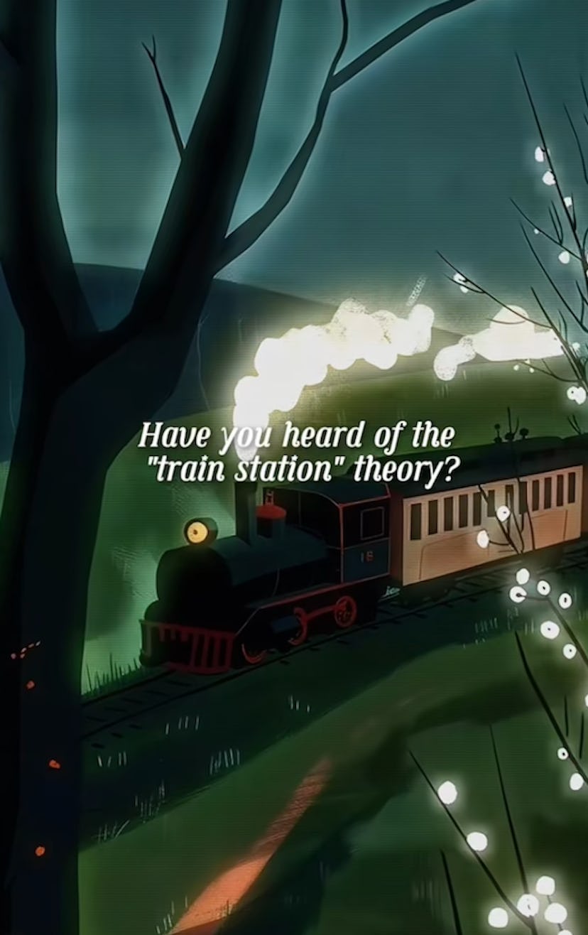 Train station theory.