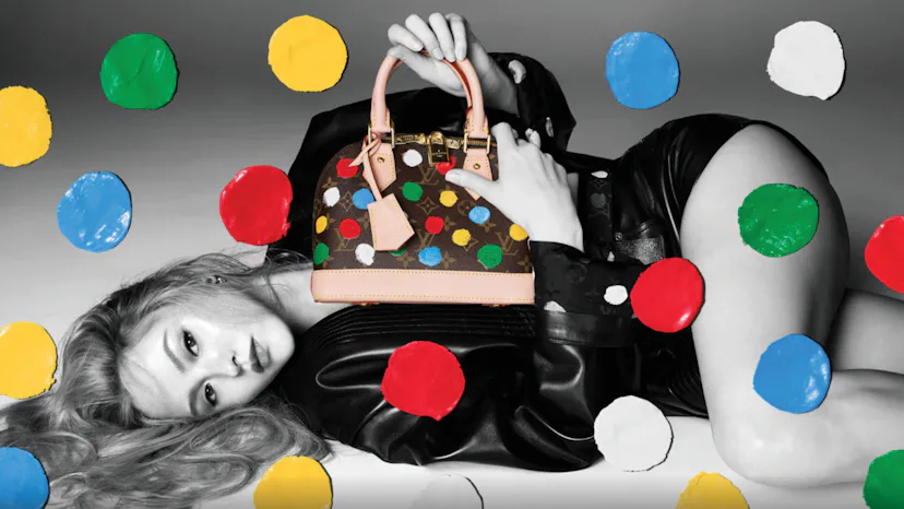 Devon Aoki for Yayoi Kusama x Louis Vuitton (2023).