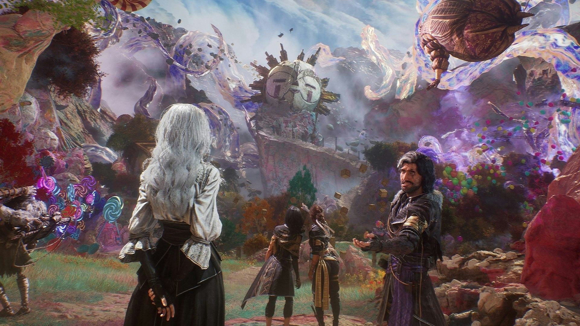 Maelle, Versio, Lune, Sciel, and Monoco can be seen in the new area released in the Thank You Update...