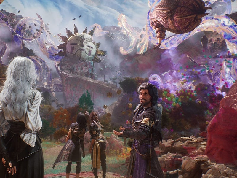 Maelle, Versio, Lune, Sciel, and Monoco can be seen in the new area released in the Thank You Update...