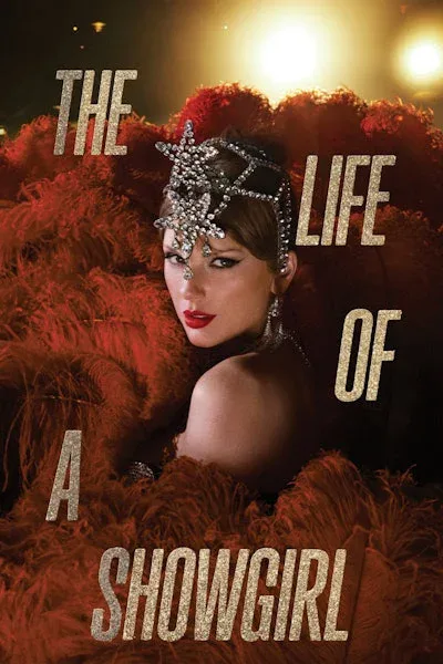 Taylor Swift's 'The Life of a Showgirl' feather outfit.