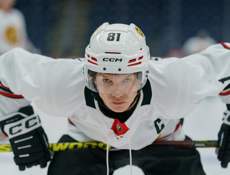 Connor Storrie in 'Heated Rivalry.'