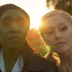 Cynthia Erivo and Ariana Grande in Wicked: For Good. Photo via Universal Pictures