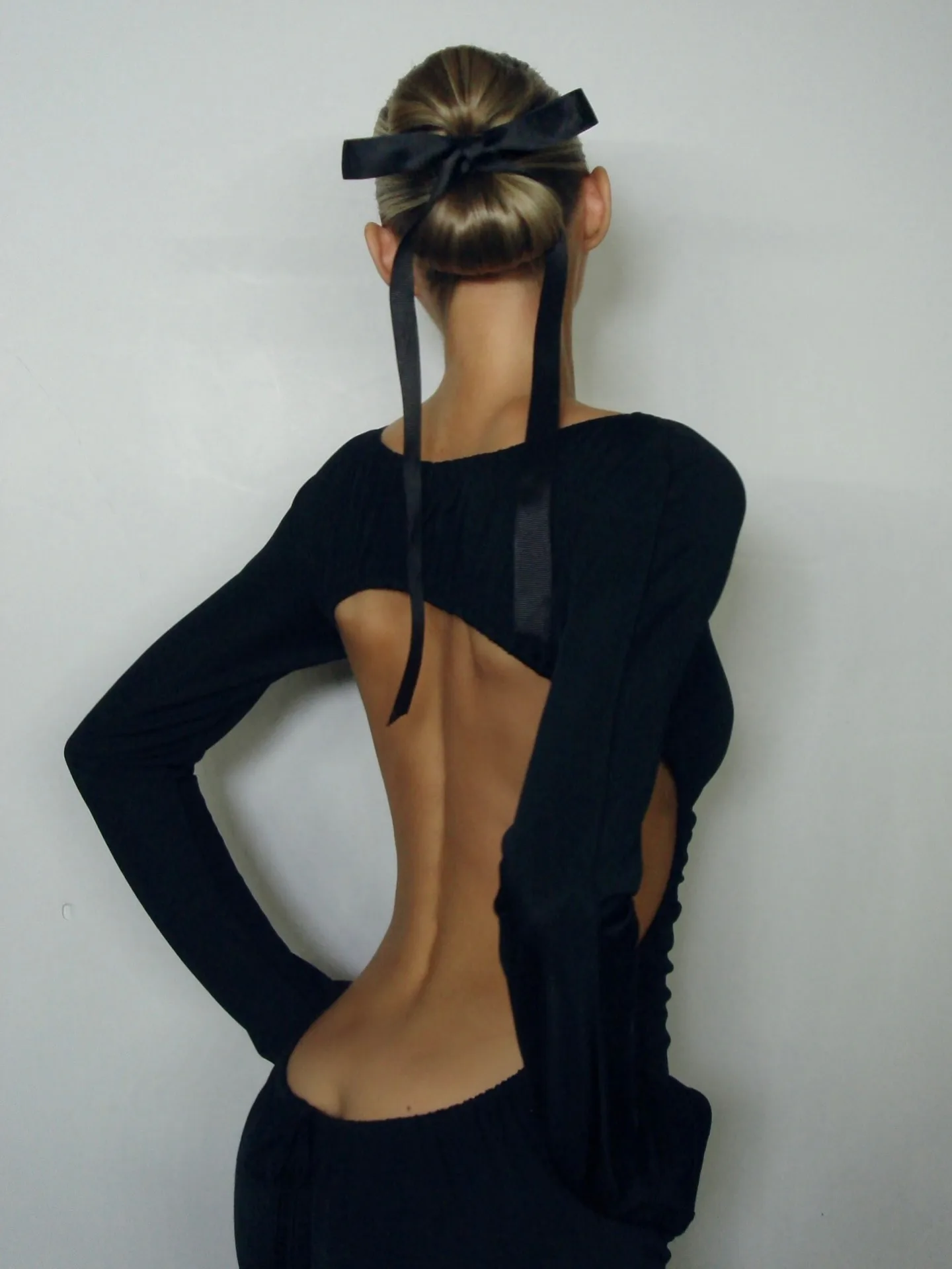 Elsa Hosk wears an LBD.  