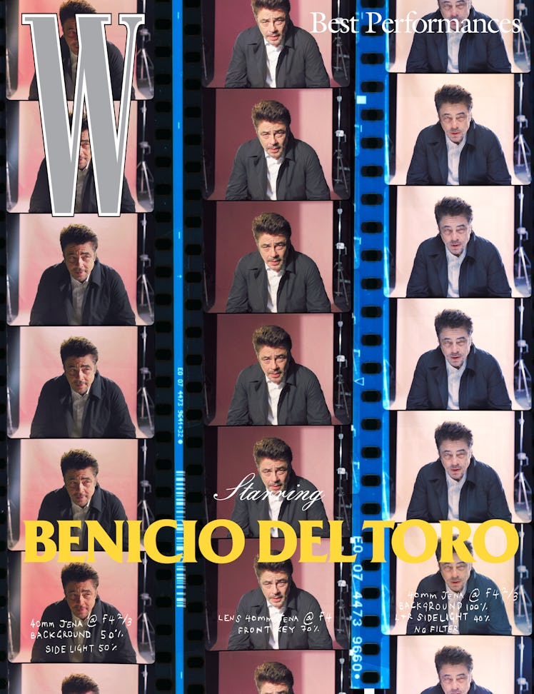 Benicio Del Toro in W Magazine