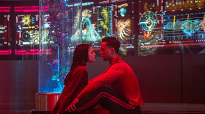 Zoë Steiner as Tarima Sadal and Sandro Rosta as Caleb Mir in season 1 , episode 8 of Star Trek: Star...