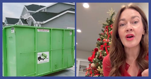 This Woman Shared That She Gets A Dumpster For Her Neighbors Every Christmas sm facebook tiktok screenshots border001
