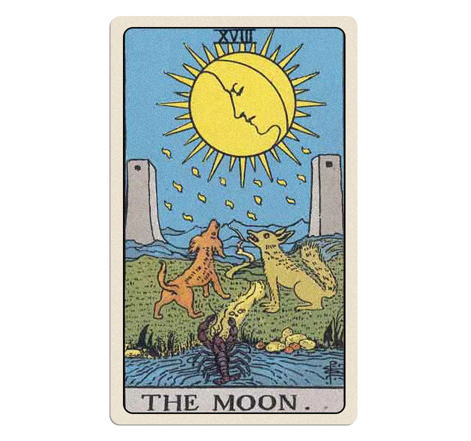 The Moon tarot card