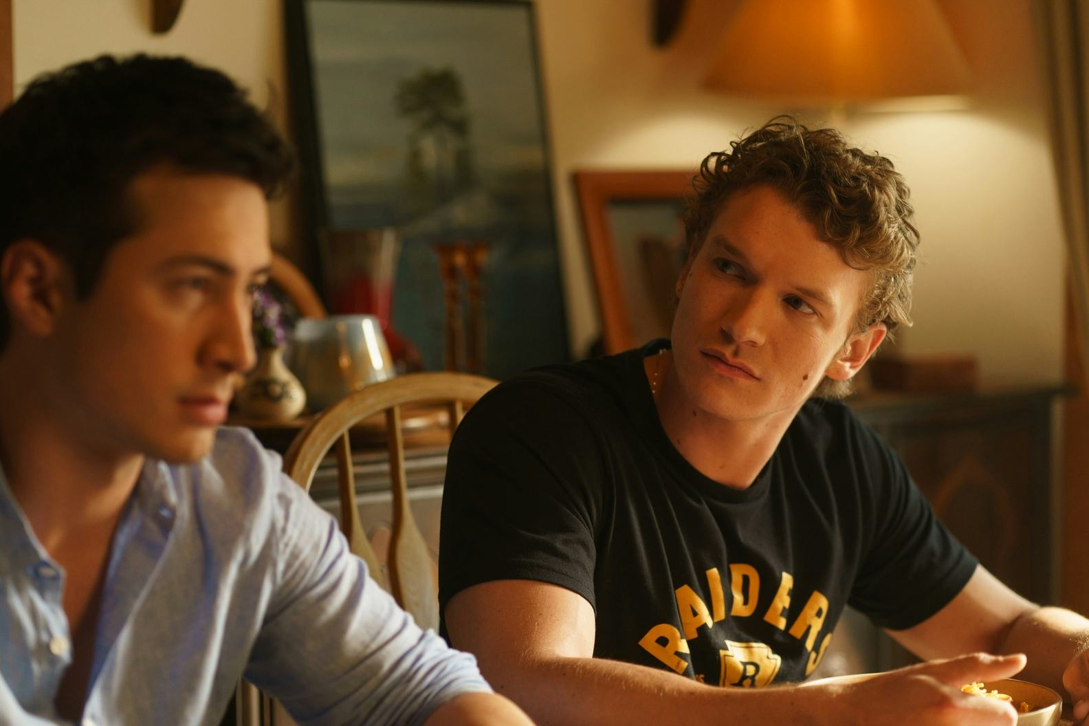 Shane and Ilya in Heated Rivalry. Photo via HBO Max