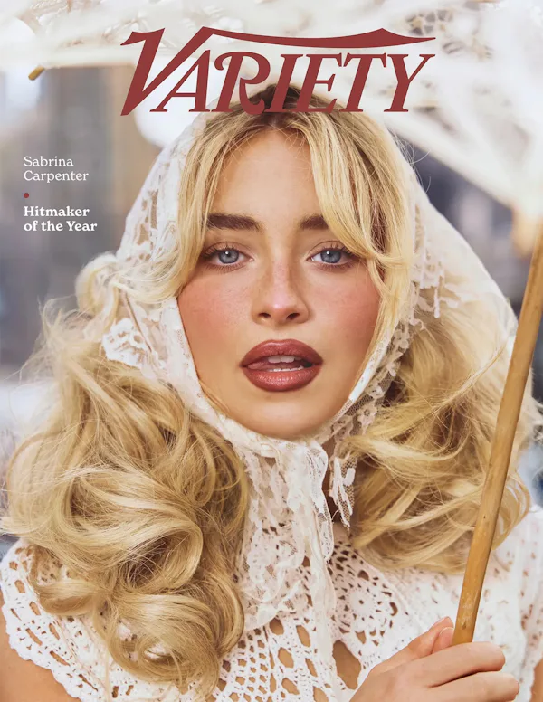 Sabrina Carpenter wore a sheer lace dress for her 'Variety' cover shoot.