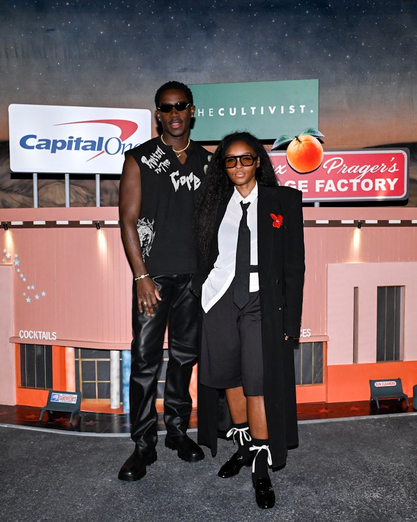 Damson Idris and Janelle Monáe at Capital One's Art Basel Celebration