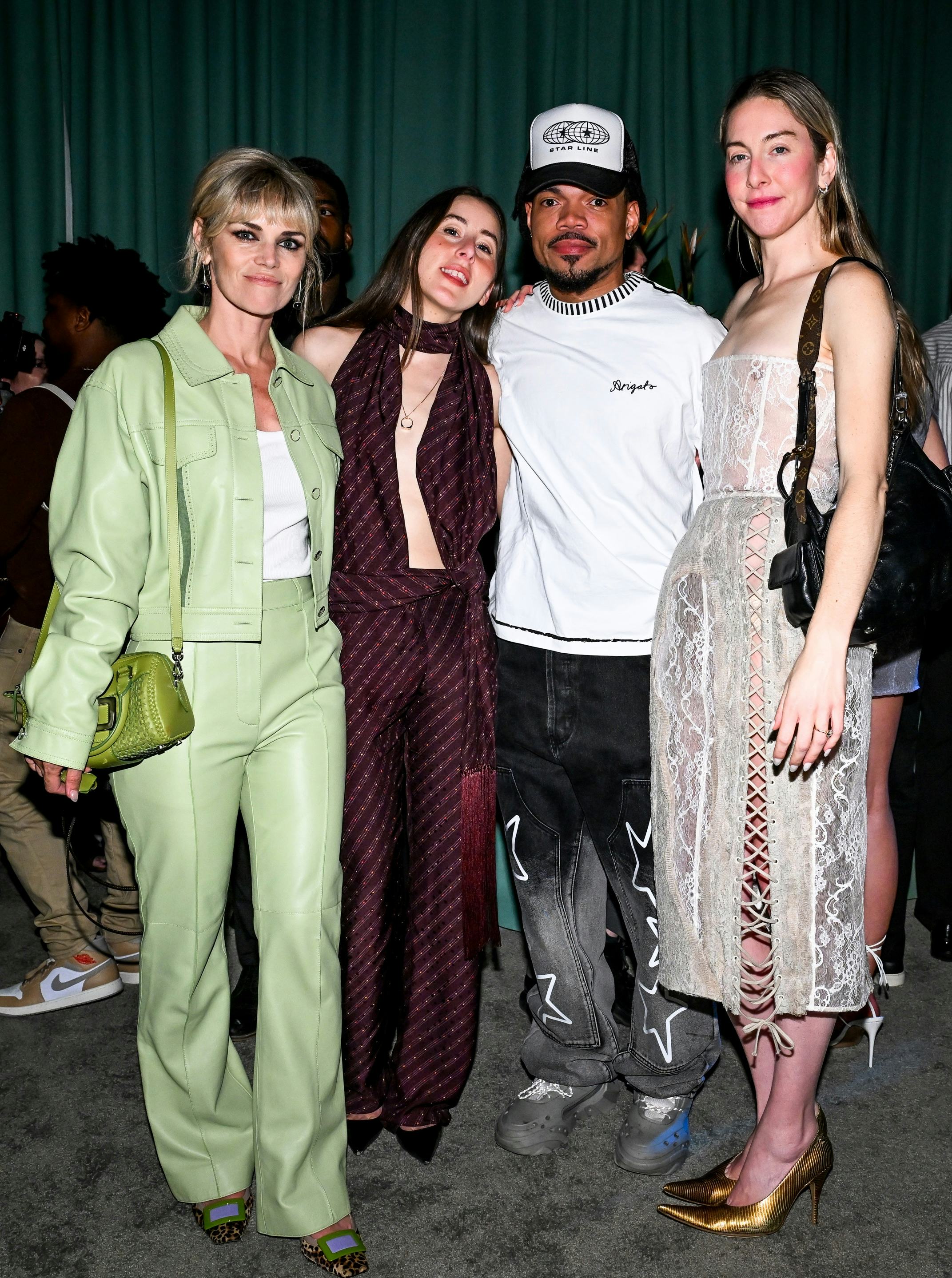 Alex Prager, Alana Haim, Chance the Rapper and Este Haim. Zach Hilty/BFA.com
