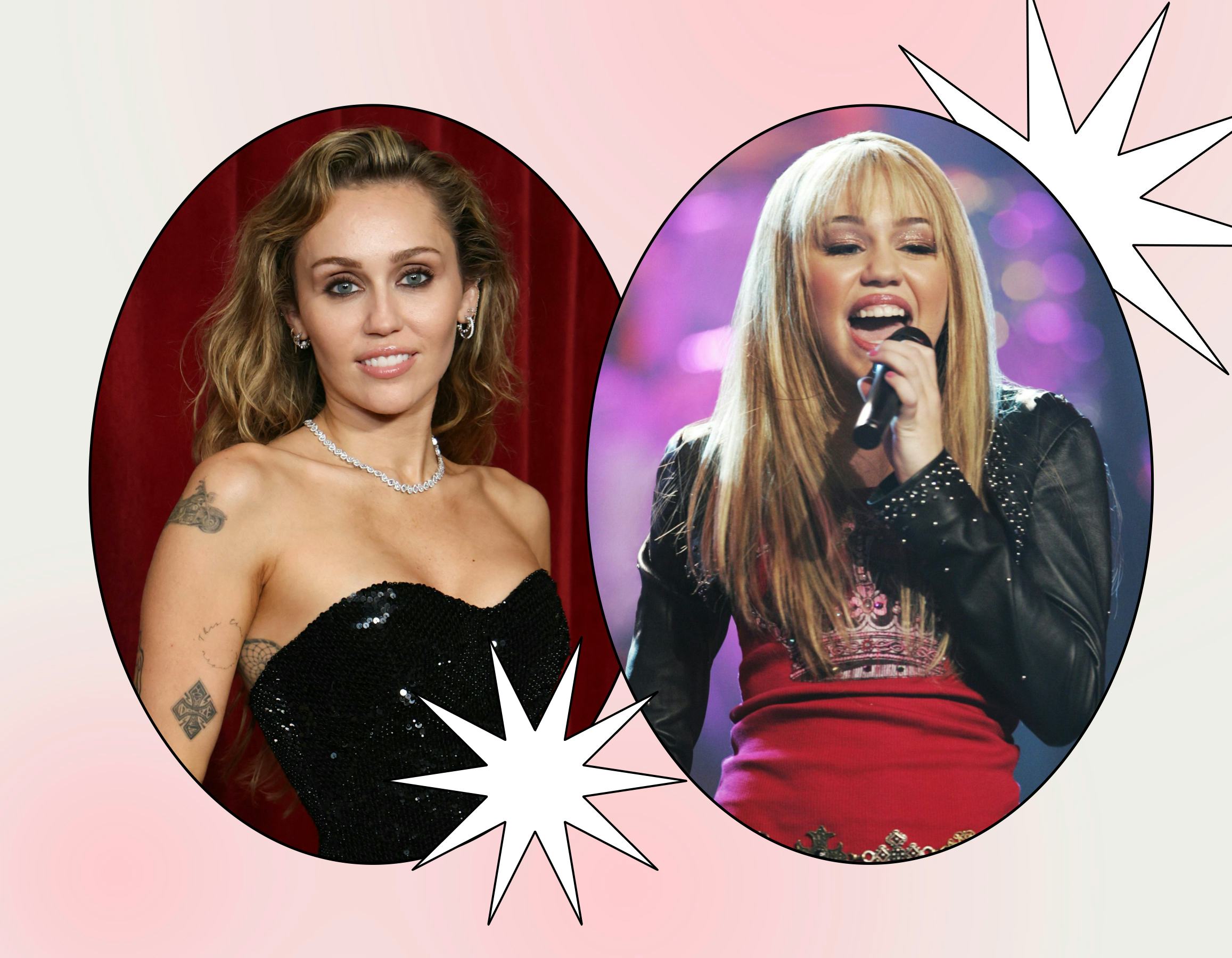 Miley Cyrus reacts to the possibility of a 'Hannah Montana' reboot.
