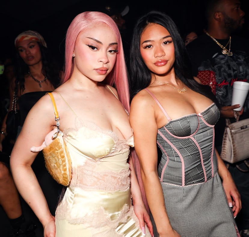 Ice Spice and Suni Lee attended NYLON House at Miami Art Week.
