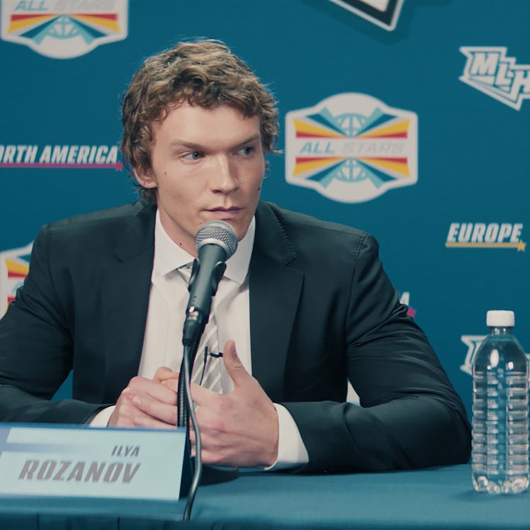 Connor Storrie and Hudson Williams on Heated Rivalry. Photo via HBO Max