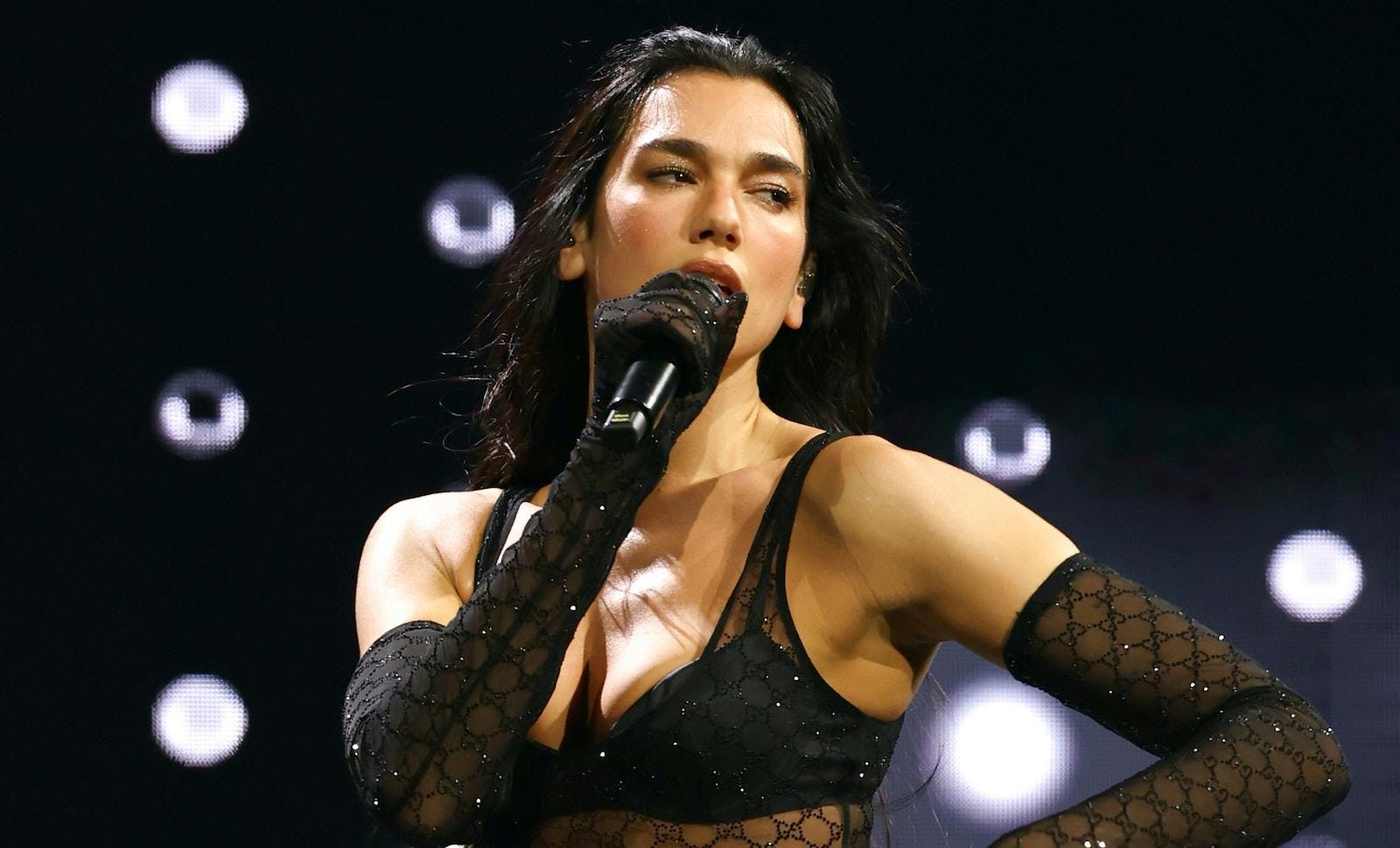 Dua Lipa's Sheer Minidress Exposed Her Thong In The Chicest Way