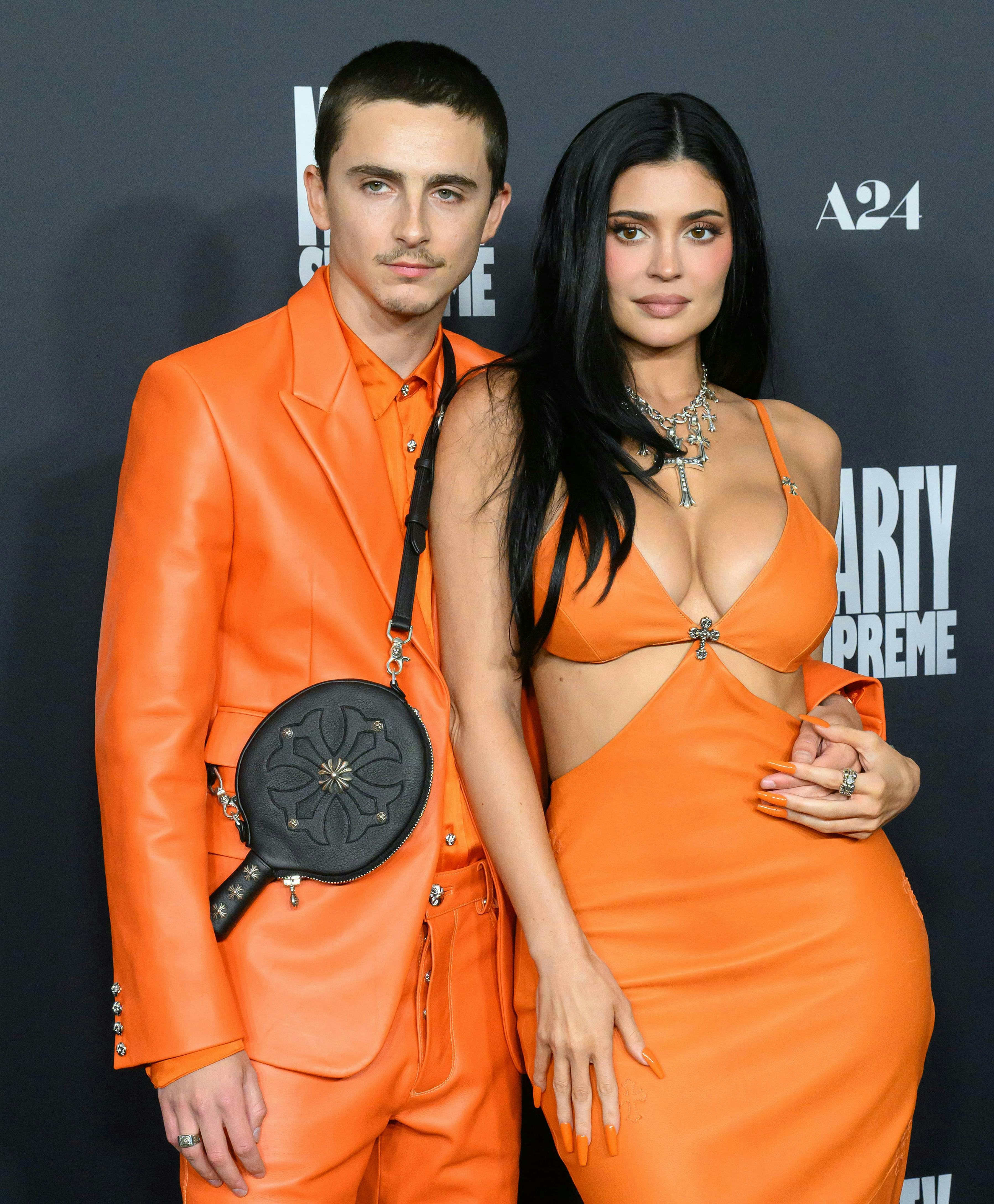Timothée Chalamet &amp; Kylie Jenner's Rare Red Carpet Outing for 'Marty Supreme' Embraced Method Style