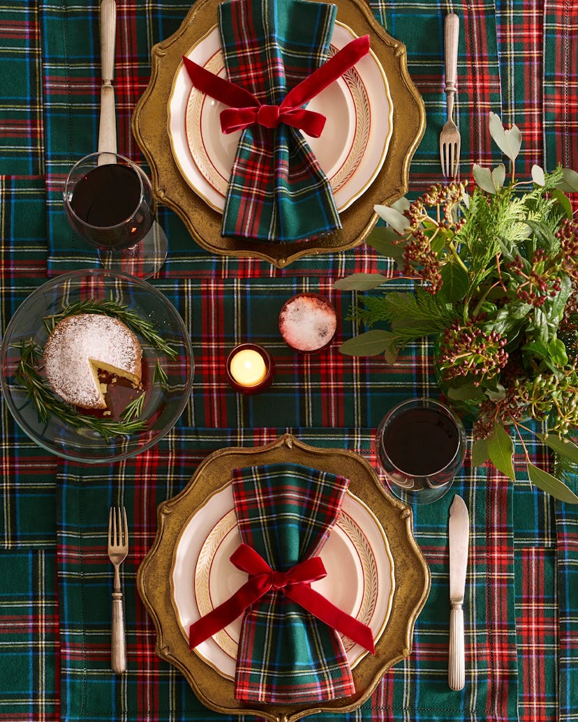Signature Twill Placemats in Kensington Tartan