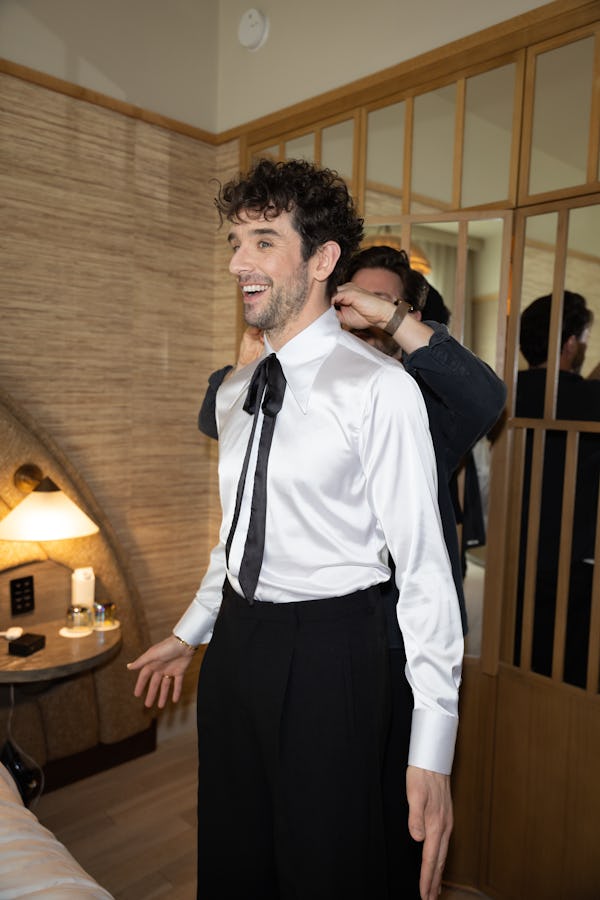 Stylist Michael Fusco dressed Michael Urie for the Critics Choice Awards.