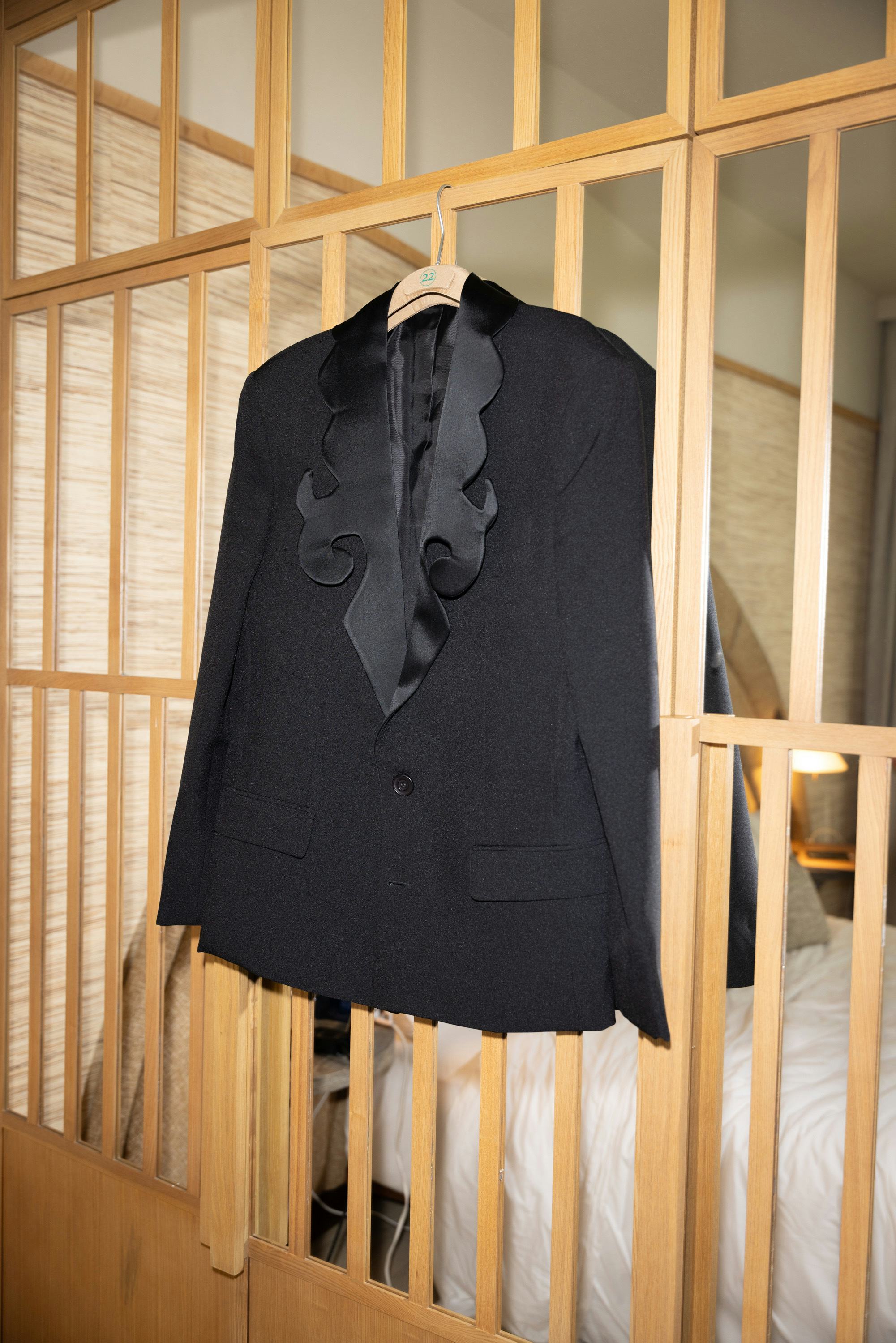 Michael Urie wore a tux by Georges Hobeika to the Critics Choice Awards.