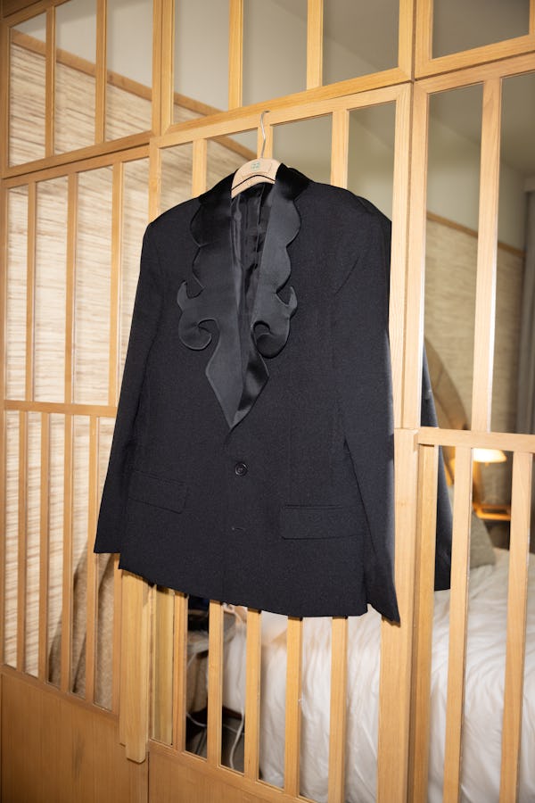 Michael Urie wore a tux by Georges Hobeika to the Critics Choice Awards.