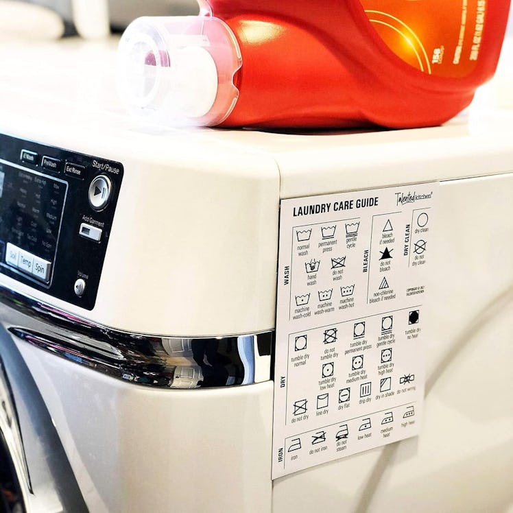 Talented Kitchen Magnetic Laundry Symbols Chart