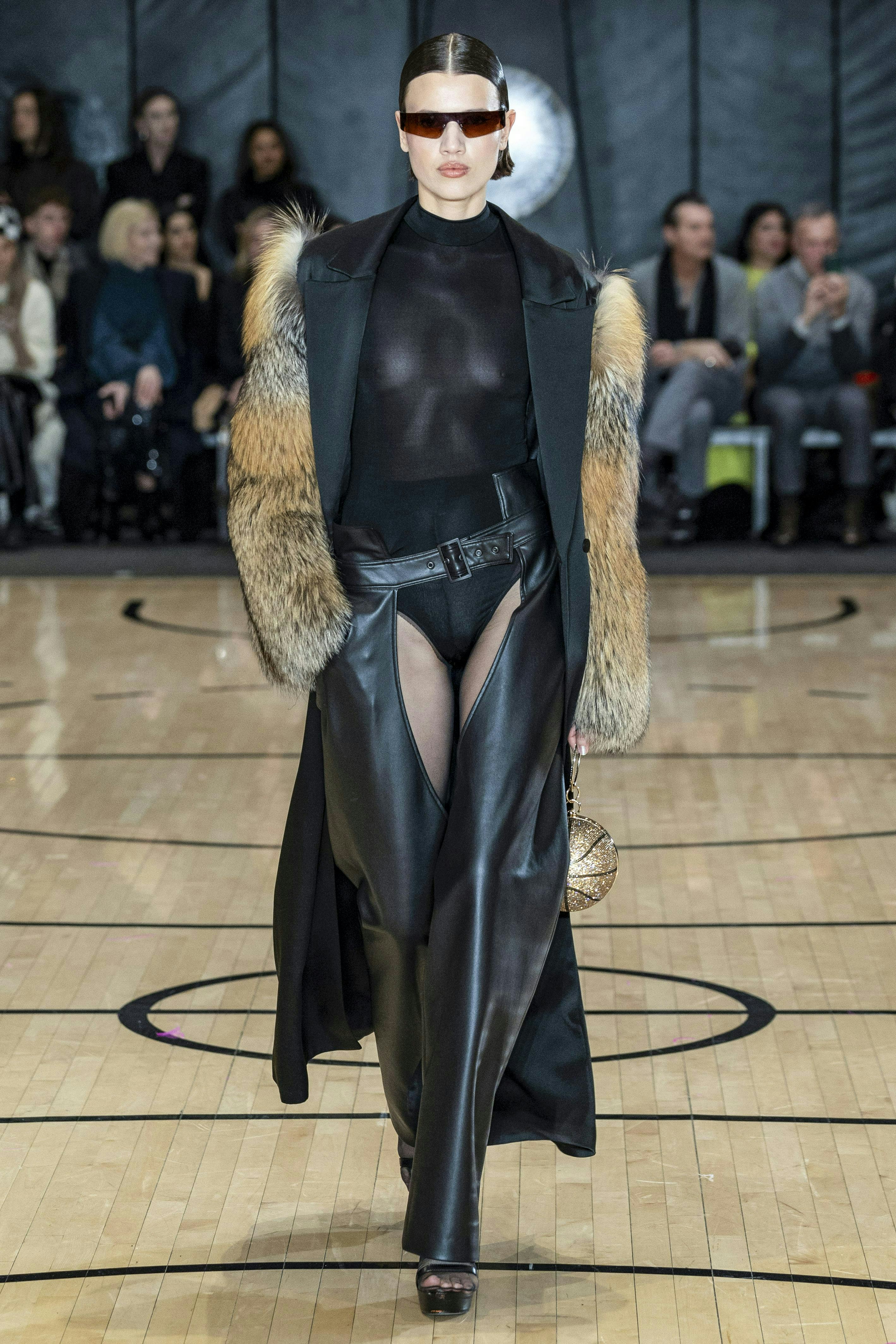 A model walks the runway during the Lapointe Ready to Wear Fall/Winter 2025-2026 fashion show as par&hellip;