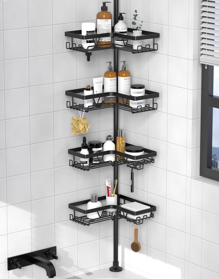 KEGII Tension Pole Corner Shower Caddy 