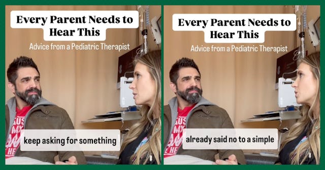 A parenting expert explains the "broken record technique."