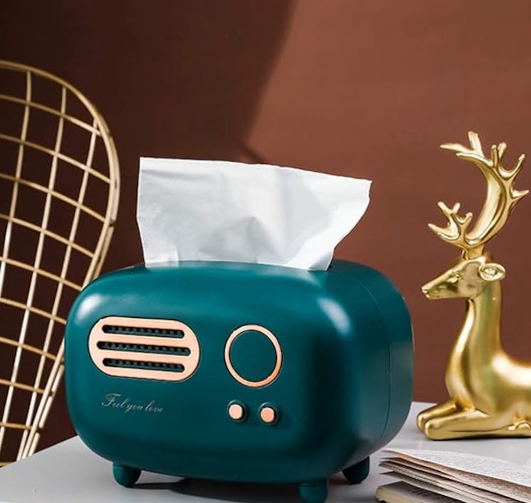 HASPINH Retro Radio Shape Tissue Cover