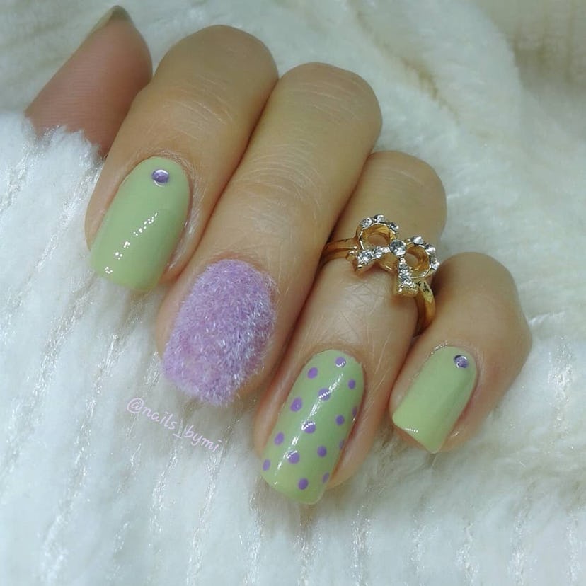 Fluffy nail trend