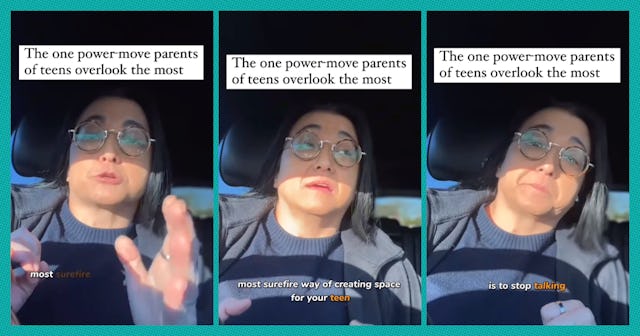 Jenny Hwang gave parents a tip for conversations with teens.