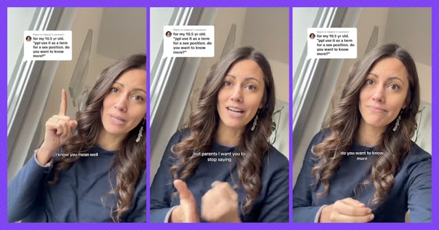 Sex educator Kathleen Hema explains why parents should avoid saying this one thing when having the "...