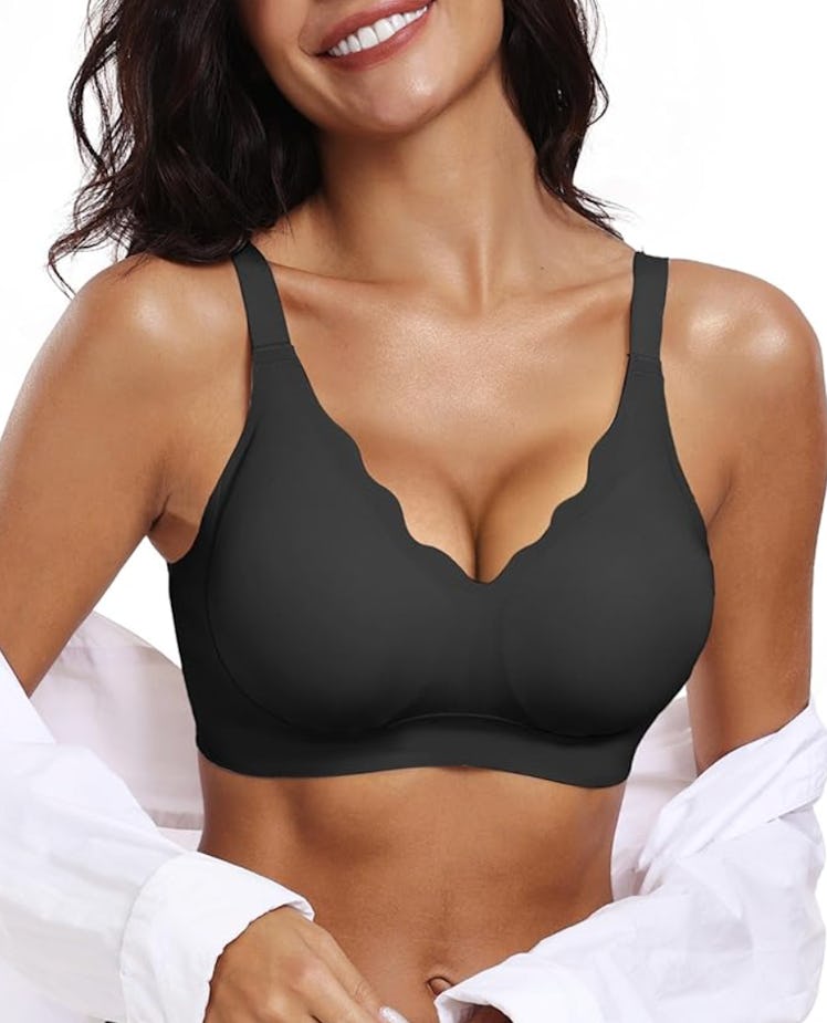 OEAK Seamless Scalloped Full Coverage Bra