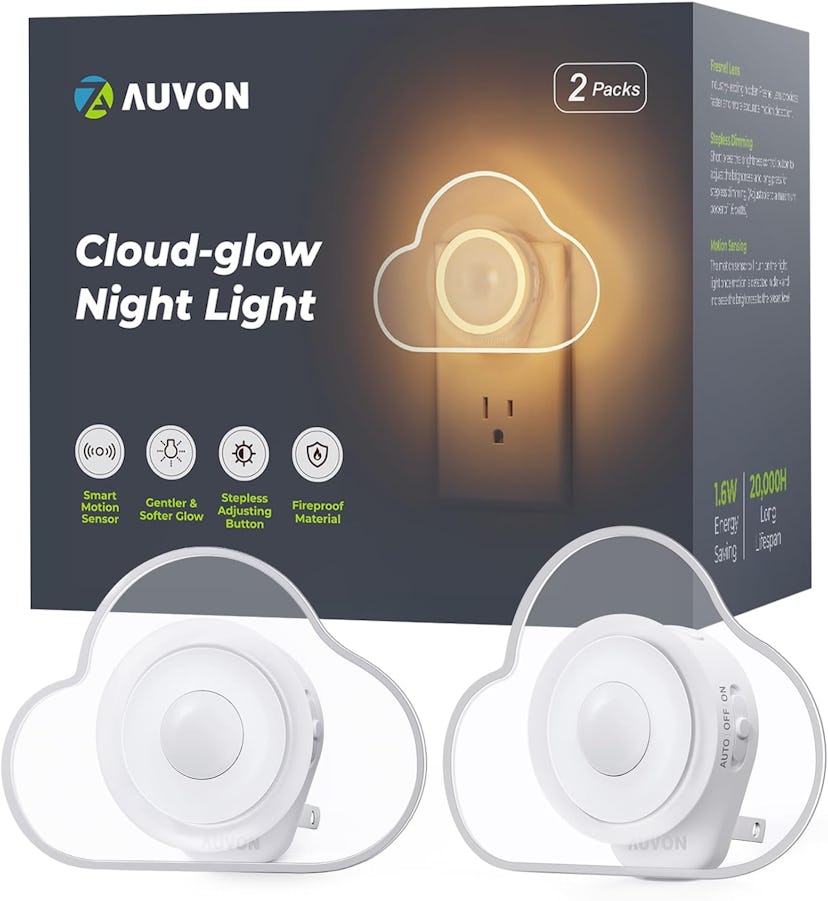 AUVON Cloud-Glow Motion Sensor Night-Light