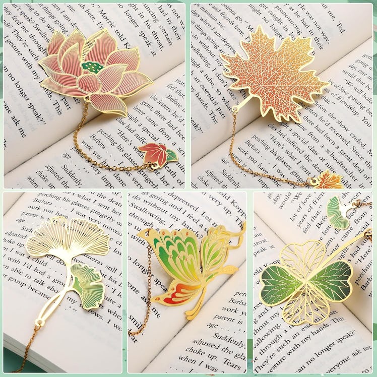 WSICSE Metal Flower Bookmarks (5-Pack)